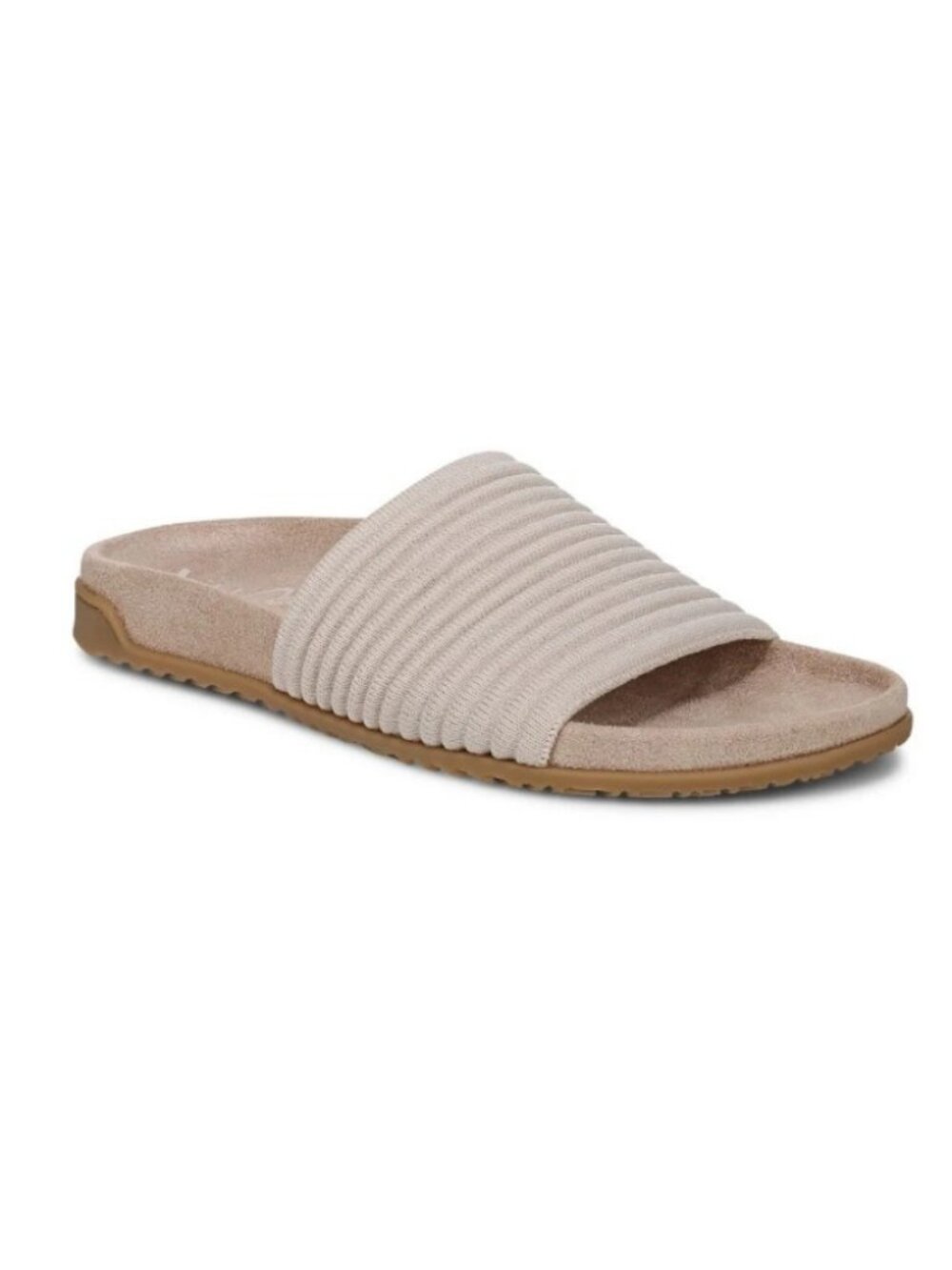 Vionic Women's Evie Knit Orthotic Slide Sandals - Cream